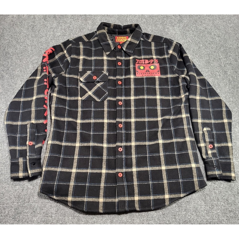 Logic COADM Tour 2019 Bobby Boy Quilted Wool Flannel Black Jacket Mens Sz Medium